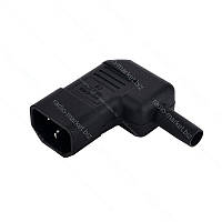 Гніздо комп'ютерне C14 кутове, на кабель