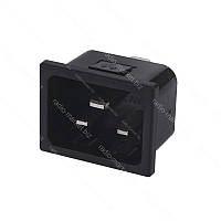 Гніздо монтажне мережеве SS-3A-1, 3pin