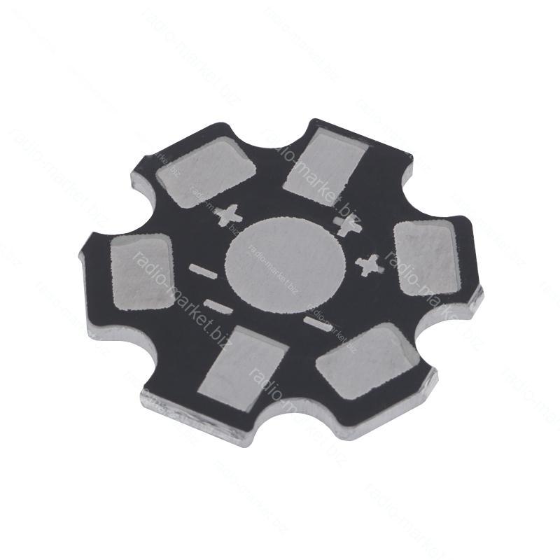 Підкладка зірка для світлодіода, чорна