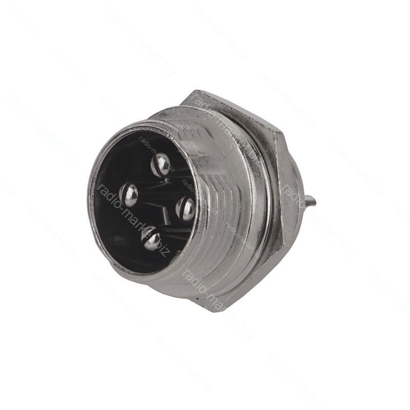 Роз'єм GX16 (MIC 334) M, 4pin