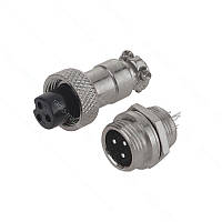 Роз'єм GX12 (MIC 323 mini) M+F (пара), 3pin