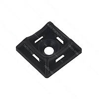 Майданчик 20х20мм для стяжки, під шуруп, чорний, 50шт