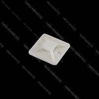 Майданчик 20х20мм для стяжки, на липучці, біла, 100шт