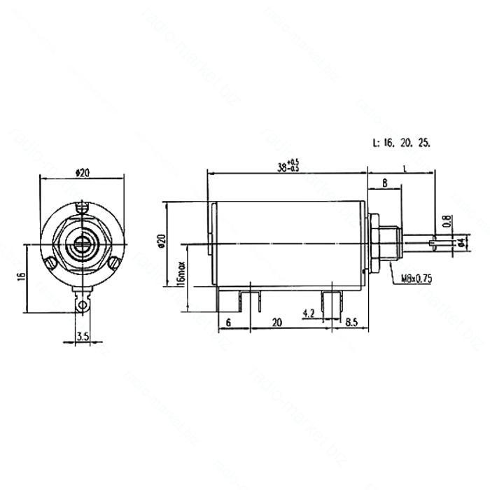 Змінний резистор WXD3 47 кОм