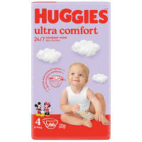 Памперси Huggies Ultra Comfort 4 для хлопчиків 8-14 кг, 66 шт. підгузники хаггіс ультра комфорт (5029053548777) DL