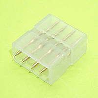 З'єднувач для стрічки 220В 4pin, двосторонній