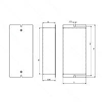 Корпус металевий настінний MB-66
