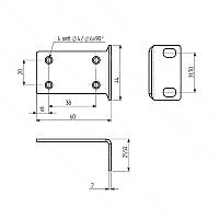 Комплект металевих кріплень 1U