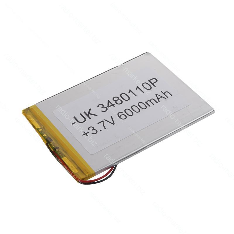 Літій-полімерний акумулятор 3480110 6000mAh 3,7V