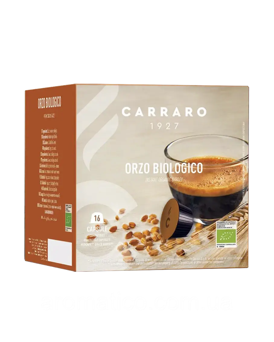 Кава в капсулах Dolce Gusto "Carraro" Orzo Biologico 16шт