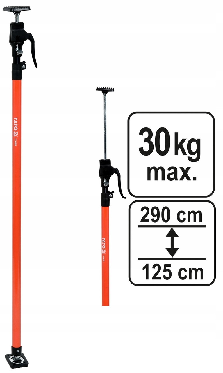 Опора Телескопічна (125-290 см) 30 кг YATO® YT-64552