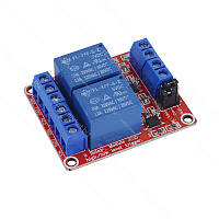 Модуль Реле 2 канали 5V з опторозв'язкою