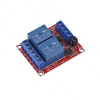Модуль Реле 2 канали 12V з опторозв'язкою