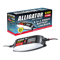 Интеллектуальное зарядное устройство для аккумуляторов Alligator 6-12 V, 4 А, 120 A*ч (AC812)