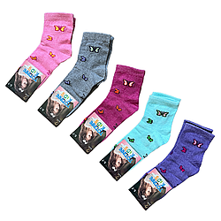 Шкарпетки дитячі демісезонні "Totinni kids" для дівчинки. Середня висота. 9-11 років