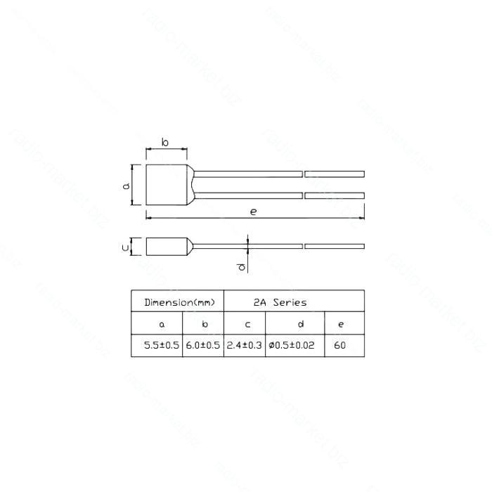 Термозапобіжник Y38 2A 115°C
