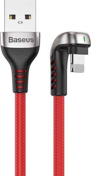 Кабели USB to Apple Lightning | для iPhone Baseus Geen U-shaped Lamp USB-A 2.4A 1m Red - Красный Кабель Original Папа-папа
