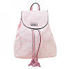 Молодіжний рюкзак на кнопці та зав'язках YES Weekend рожевий, фото 4