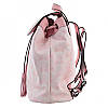 Молодіжний рюкзак на кнопці та зав'язках YES Weekend рожевий, фото 3