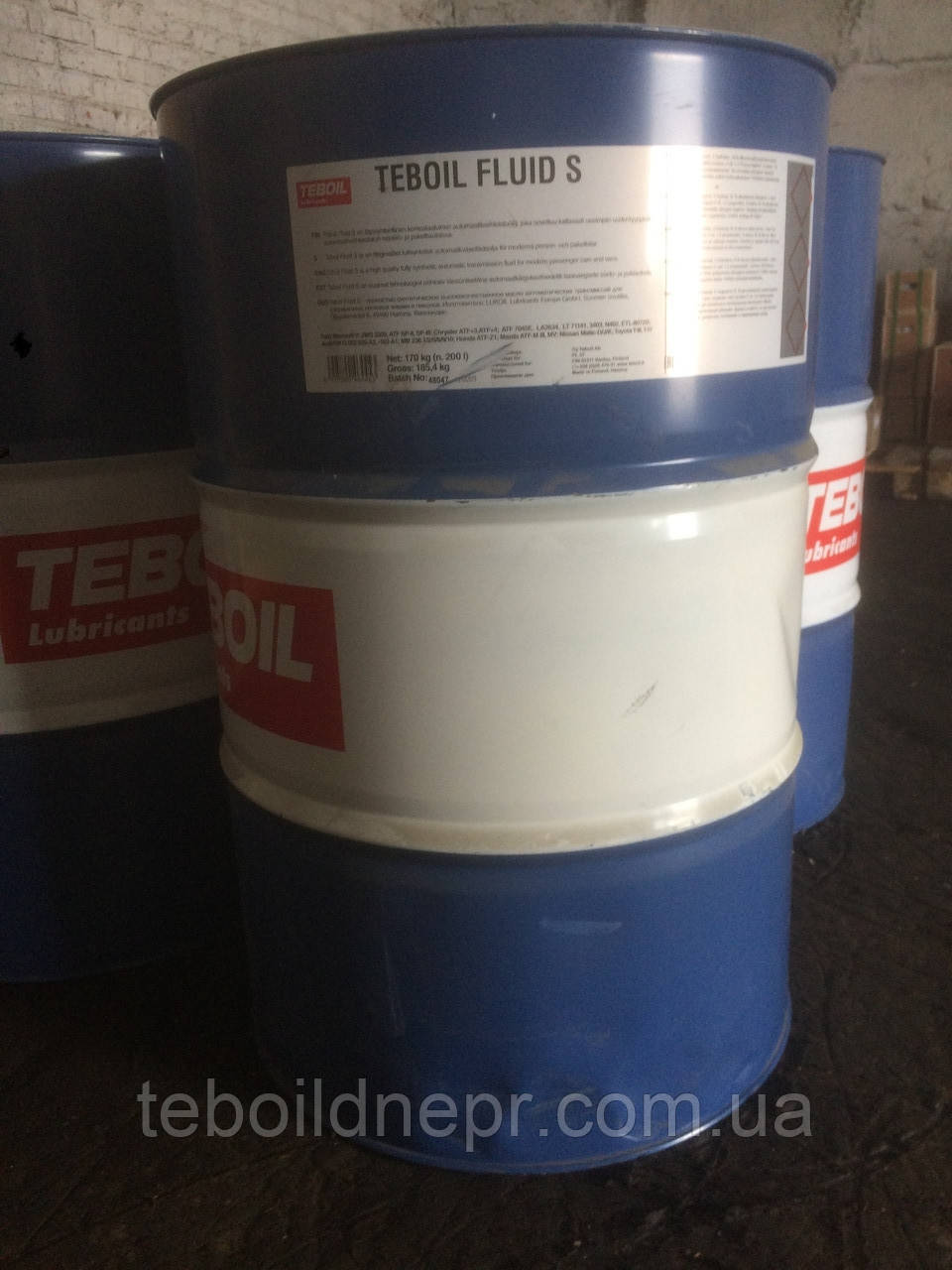 Трансмиссионная жидкость Teboil Fluid S (170кг.) для автоматических трансмиссий класса GM Dexron IIIG/IIIH - фото 1 - id-p1651147982