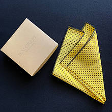 Платок паше нагрудний I&M Craft жовтий в чорний горошок (011137P)