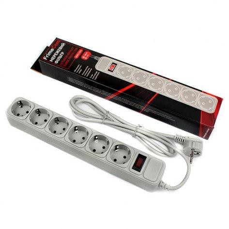 Фільтр-подовжувач  1.8m FrimeCom  FC-B4006W 6 розеток, фото 1