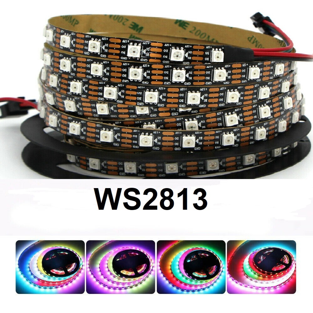 Світлодіодна стрічка SMART RGB WS2813 5V, 5050, 60 led/m, 14.4W, IP20, Standart. Гарантія – 12 місяців