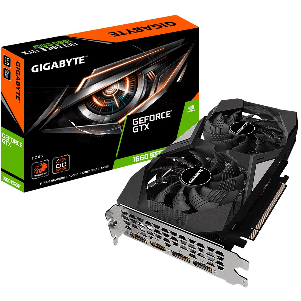 Відеокарта GeForce GTX1660 Super GigaByte 6GB (GV-N166SOC-6GD), фото 1