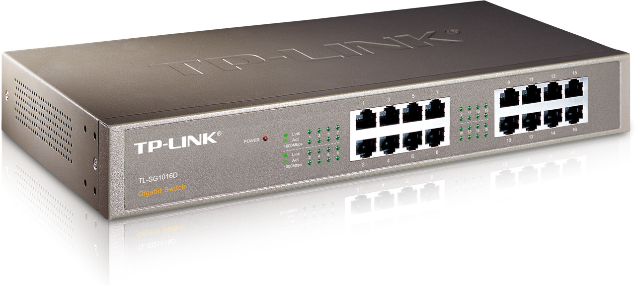 Комутатор TP-LINK TL-SG1016D 16-PORT Gigabit