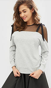 Кофта жіноча нарядна осінь трикотажна сіра