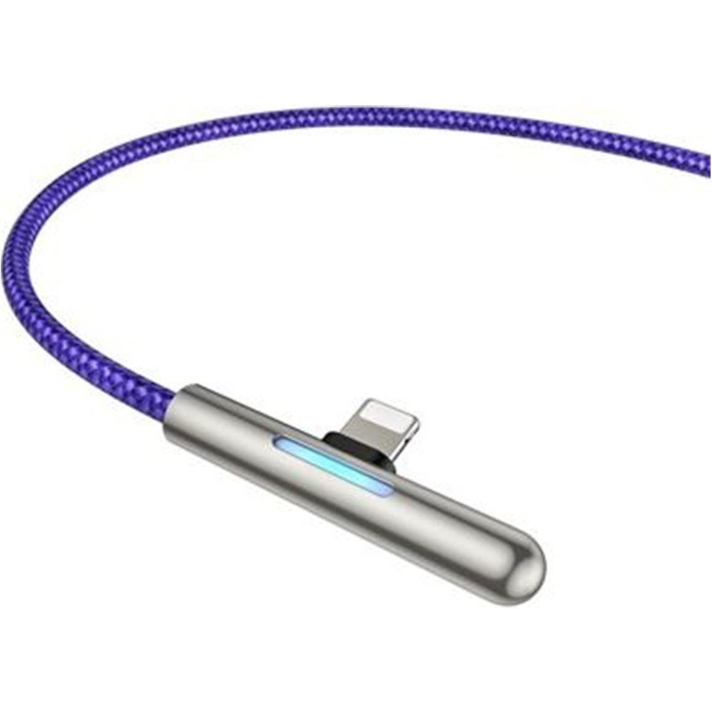 Кабель угловой Baseus Iridescent USB-A to Lightning 2.4A 1m Purple USB - Фиолетовый Original