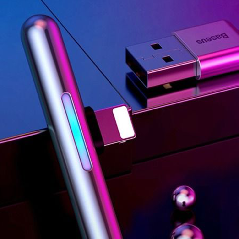 Кабели USB to Apple Lightning | для iPhone Baseus Iridescent USB-A 2.4A 1m Purple - Фиолетовый