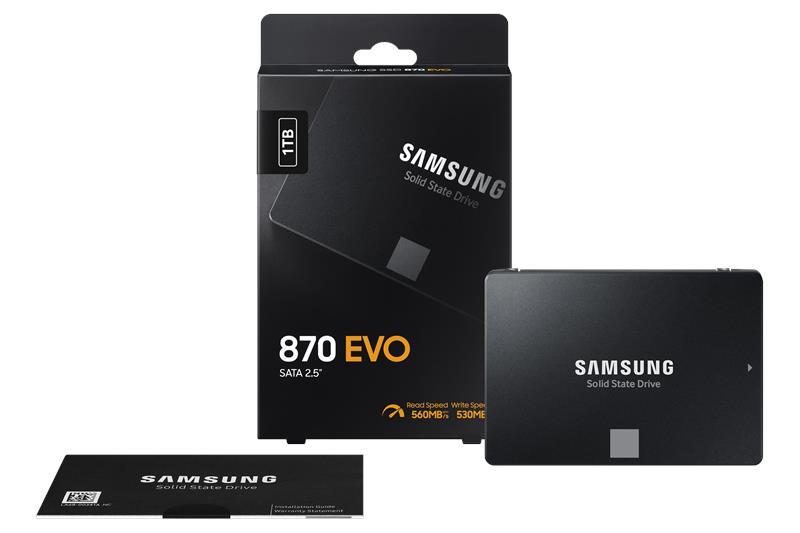 Накопичувач SSD 2.5" 1000 GB Samsung 870 EVO (MZ-77E1T0BW)