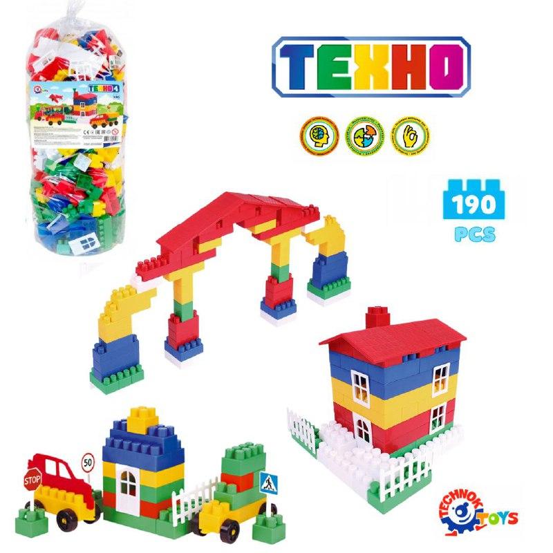 Конструктор Техно 4   0526 "ТехноК" 190 деталей