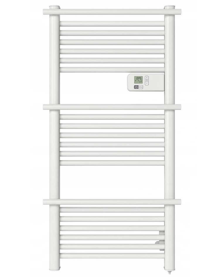 Сучасний електричний нагрівач, сушарка для рушників, 500 W із програматором і LCD-дисплеєм.