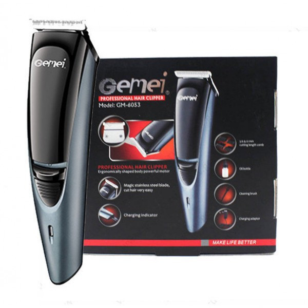 Машинка для стриження волосся акумуляторна Gemei GM-6053 (2_009359)