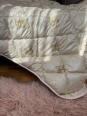 Зимова тепла ковдра з овечої вовни 195х215. Мікрофібра., фото 5