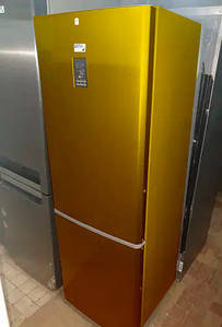Вінілова наклейка однотонна золото на холодильник, Самоклейка Oracal глянцева, 200 х 53 см