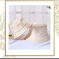 Однотонная бежевая панама, стильная летная шляпа, летний головной убор