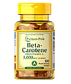 Бета каротин, Beta-Carotene, Puritan's Pride, 10,000 МЕ, 100 гелевых капсул (PTP-11520)