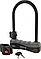 Замок велосипедний "GREY'S" ключ (скоба U-Lock 165Х245мм). Велозамок спіральний із кріпленням, фото 2
