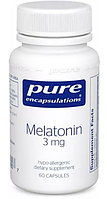 Мелатонин, Melatonin, Pure Encapsulations, 3 мг, 60 капсул (PE-00180)