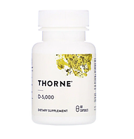 Витамин Д-3, 5 000, Thorne Research, 60 кап. (THR-13801)
