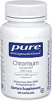 Хром (пиколинат), Chromium (picolinate), Pure Encapsulations, 200 мкг, 180 капсул (PE-00061)