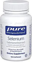 Селен (селенометионин), Selenium (selenomethionine), Pure Encapsulations, 200 мкг, 180 капсул (PE-00239)