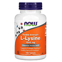 Лизин, L-Lysine, Now Foods, 1000 мг, 100 таблеток (NOW-00113)