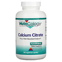 Цитрат кальция (Calcium Citrate), Nutricology, 180 капсул (ARG-50230)