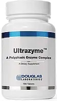 Ферментный комплекс, Ultrazyme (A Polyphasic Enzyme), Douglas Laboratories, 180 таблеток (DOU-01754)