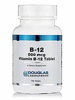 Витамин В12 Vitamin B-12 500 mcg, Douglas Laboratories, 100 таблеток (DOU-01829)