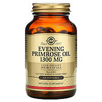 Масло примулы вечерней (Evening Primrose Oil), Solgar, 1300 мг, 60 капсул (SOL-01057)